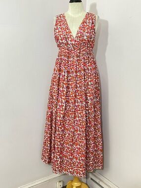 Roller Rabbit Flowered Cotton Silk Dress XS